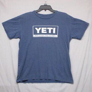 Yeti Graphic Print T-Shirt Blue‎ Men Size | M